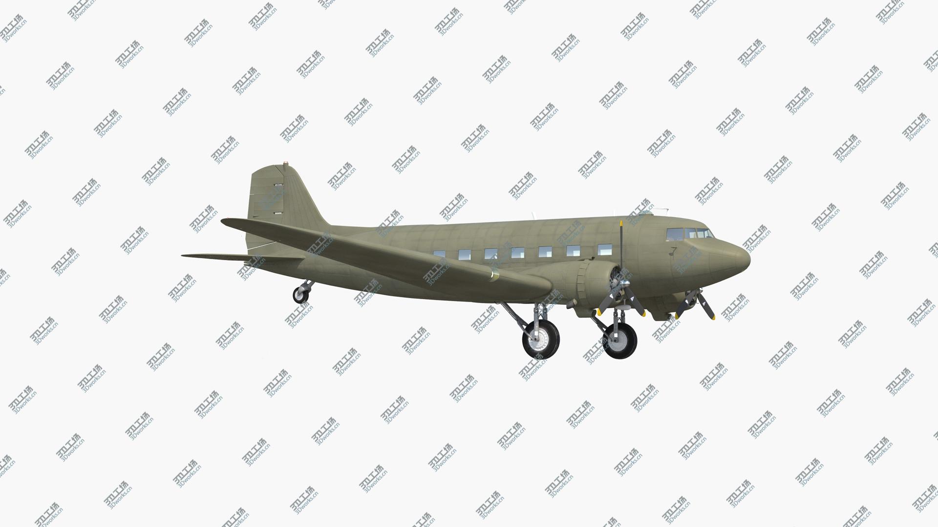 images/goods_img/20210313/Vintage Military Cargo Plane Rigged 3D model/2.jpg